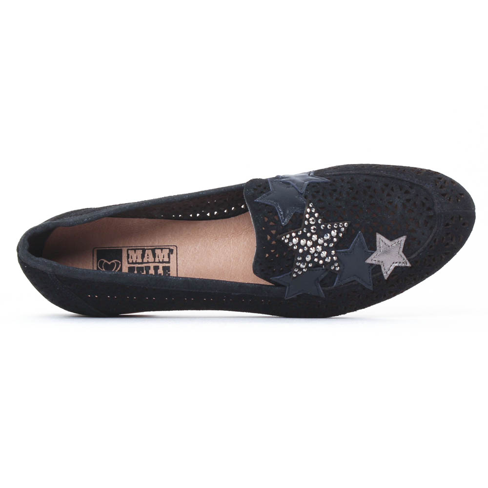 mocassins femme bleu marine