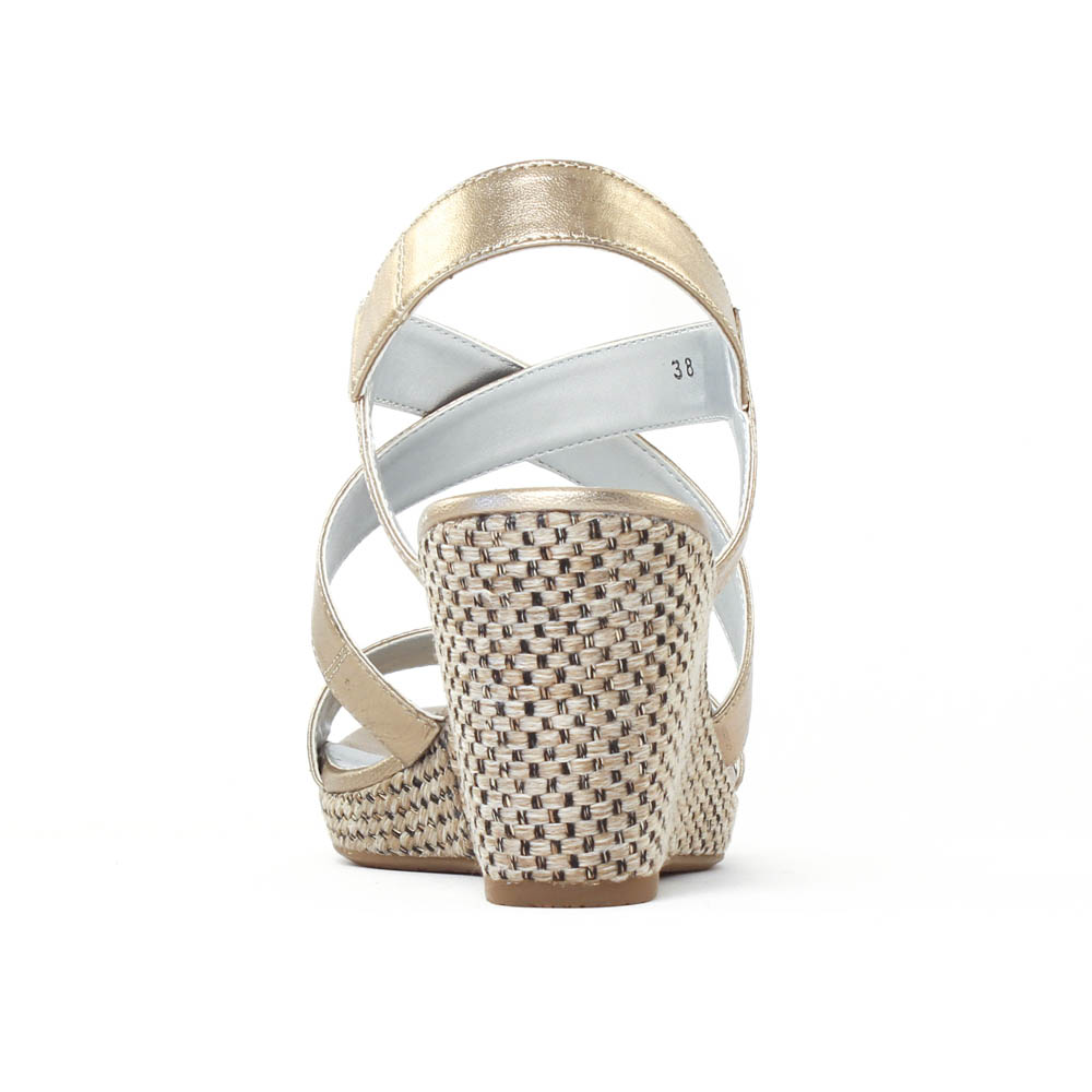 chaussures compensées nude