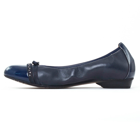 ballerines confort bleu marine mode femme printemps été - Photo Produit 3
