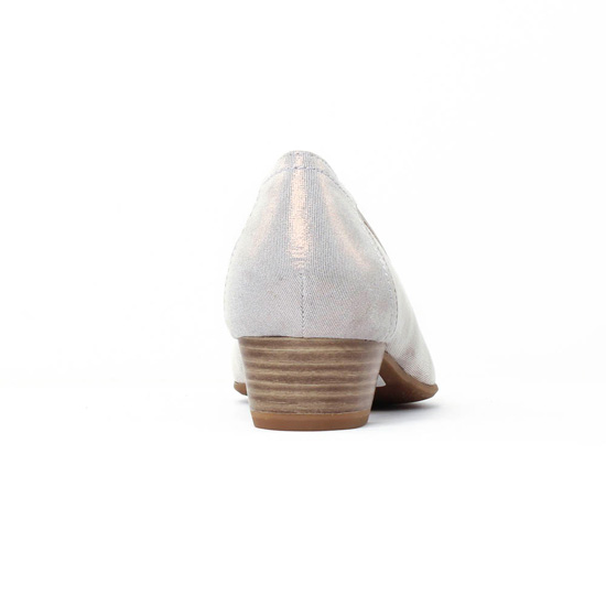 ballerines talon argent gris mode femme printemps été - Photo Produit 7