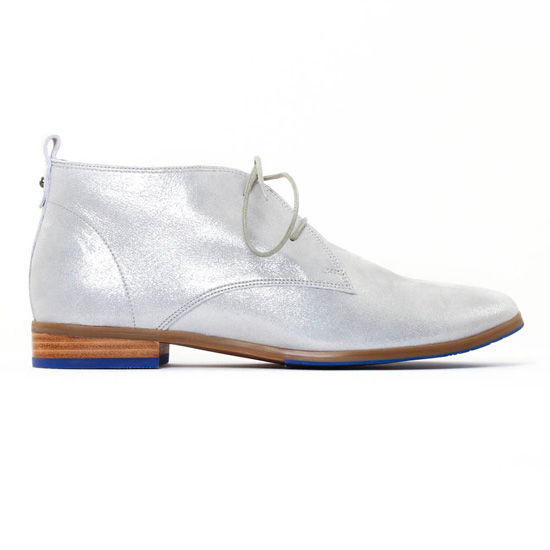 derbies gris argent mode femme printemps été - Photo Produit 2
