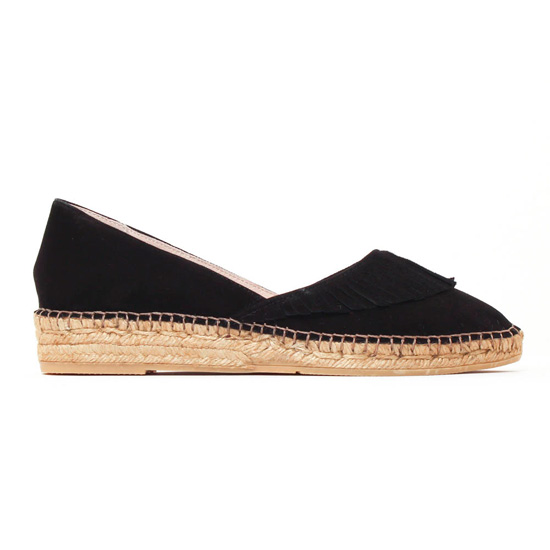 espadrilles noir mode femme printemps été - Photo Produit 2