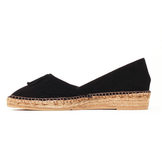 espadrilles noir mode femme printemps été - Photo Produit 3