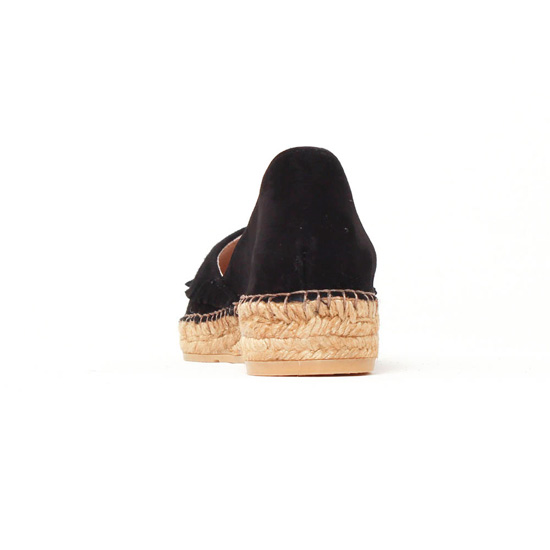 espadrilles noir mode femme printemps été - Photo Produit 7