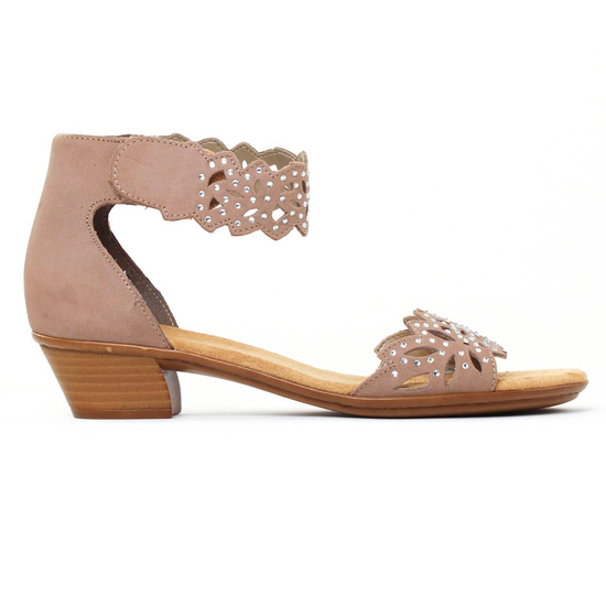 nu-pieds mauve taupe mode femme printemps été - Photo Produit 2