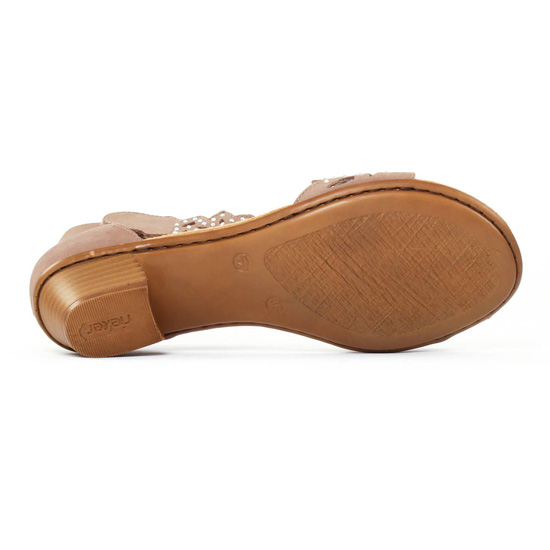 nu-pieds mauve taupe mode femme printemps été - Photo Produit 5