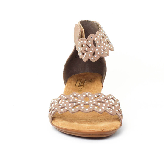 nu-pieds mauve taupe mode femme printemps été - Photo Produit 6