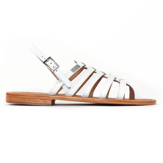 sandales blanc mode femme printemps été - Photo Produit 2
