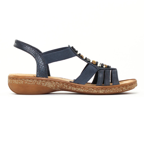 sandales bleu marine mode femme printemps été - Photo Produit 2