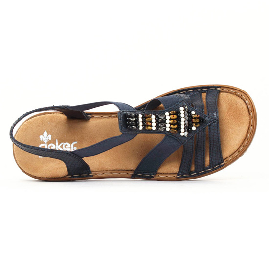 sandales bleu marine mode femme printemps été - Photo Produit 4
