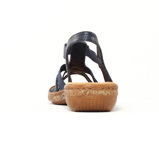 sandales bleu marine mode femme printemps été - Photo Produit 7