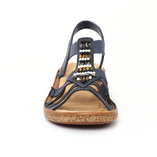 sandales bleu marine mode femme printemps été - Photo Produit 6