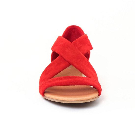 sandales rouge mode femme printemps été - Photo Produit 6