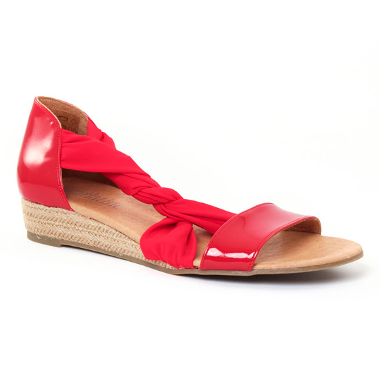 Nu Pieds Et Sandales Scarlatine 44294 Rouge, vue principale de la chaussure femme