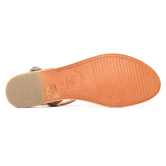 sandales serpent beige mode femme printemps été - Photo Produit 5