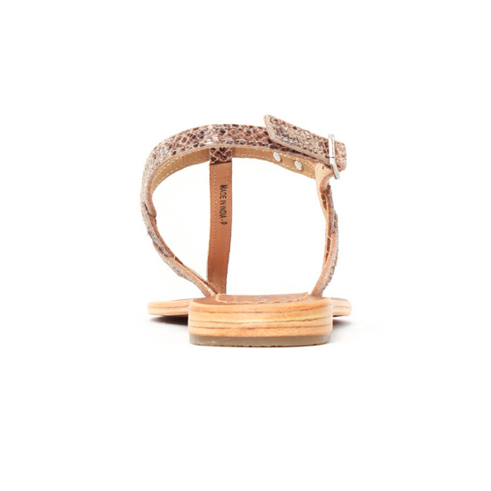 sandales serpent beige mode femme printemps été - Photo Produit 7
