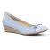 ballerines compensées bleu ciel mode femme printemps été vue 1