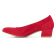 escarpins à talon carré rouge mode femme printemps été vue 3