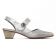 escarpins trotteur gris argent mode femme printemps été vue 2
