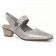 escarpins trotteur gris argent mode femme printemps été vue 1