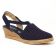 espadrilles compensées bleu marine mode femme printemps été vue 1