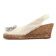 espadrilles compensées rose mode femme printemps été vue 3