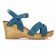 nu-pieds compensés bleu mode femme printemps été vue 2