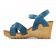 nu-pieds compensés bleu mode femme printemps été vue 3