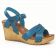 nu-pieds compensés bleu mode femme printemps été vue 1