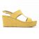 nu-pieds compensés jaune mode femme printemps été vue 2