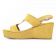 nu-pieds compensés jaune mode femme printemps été vue 3