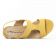nu-pieds compensés jaune mode femme printemps été vue 4
