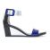 nu-pieds compensés noir blanc bleu mode femme printemps été vue 2