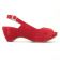 nu-pieds compensés rouge mode femme printemps été vue 2