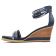 sandales compensées bleu mode femme printemps été vue 3