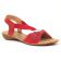 sandales rouge mode femme printemps été vue 1