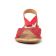 sandales rouge mode femme printemps été vue 6