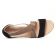 sandales semelle corde noir doré mode femme printemps été vue 4