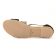 sandales semelle corde noir doré mode femme printemps été vue 5