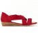 sandales semelle corde rouge mode femme printemps été vue 2