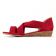 sandales semelle corde rouge mode femme printemps été vue 3
