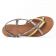 sandales serpent jaune mode femme printemps été vue 4