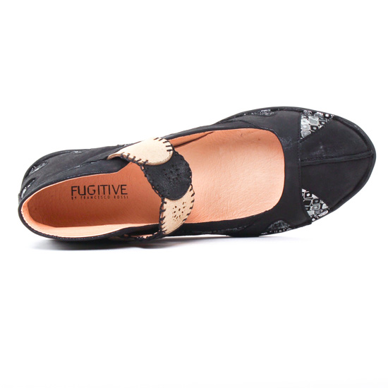ballerines noir argent mode femme printemps été - Photo Produit 4