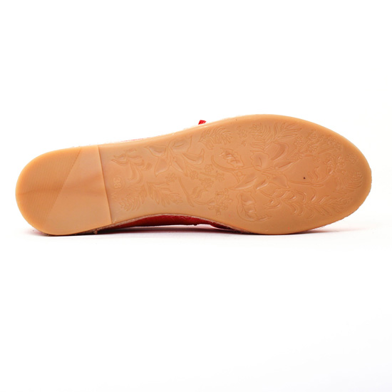 ballerines rouge mode femme printemps été - Photo Produit 5