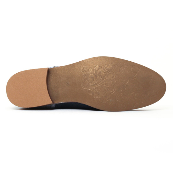 boots bleu marine mode femme printemps été - Photo Produit 5