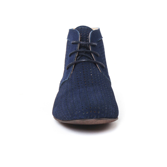 bottines à lacets bleu mode femme printemps été - Photo Produit 6