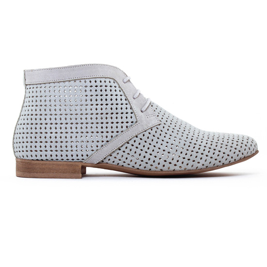 bottines à lacets gris mode femme printemps été - Photo Produit 2