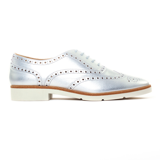 derbies gris argent mode femme printemps été - Photo Produit 2