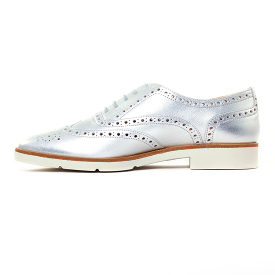 derbies gris argent mode femme printemps été - Photo Produit 3