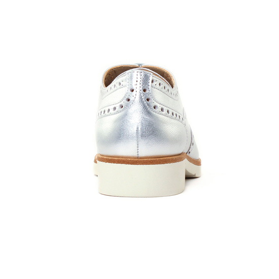 derbies gris argent mode femme printemps été - Photo Produit 7
